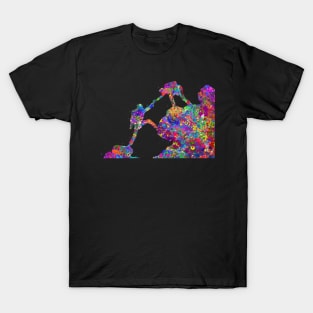 Climber couple watercolor art T-Shirt